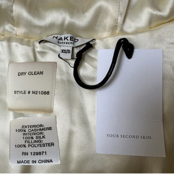Naked Cashmere Patti Puffer Hooded Jacket Size XS/S, Ecru - Picture 16 of 16